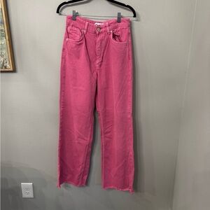 Zara wide leg Pink Jeans